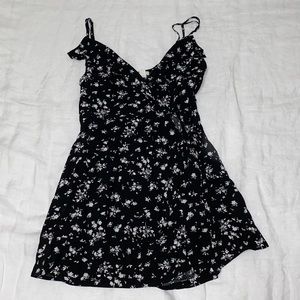Black Floral Romper